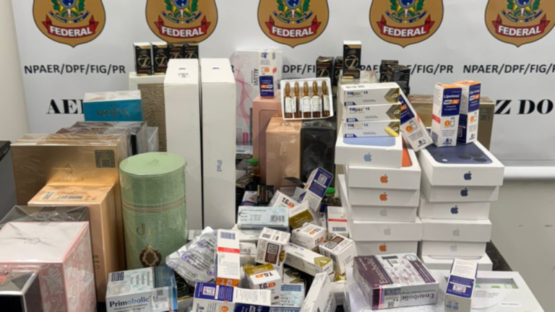 Operação no Aeroporto de Foz do Iguaçu Resulta em Apreensão de Produtos Ilegais