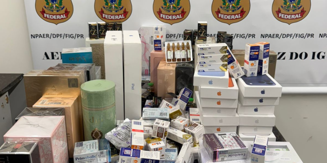 Operação no Aeroporto de Foz do Iguaçu Resulta em Apreensão de Produtos Ilegais