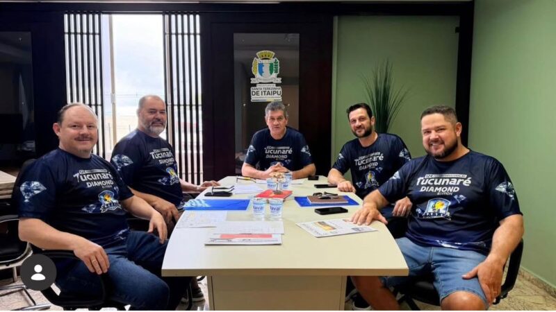 PREFEITO BIM RECEBE DIRETORIA DA P.E.S.T.I. PARA TRATAR DA 12ª PESCA INTERNACIONAL AO TUCUNARÉ
